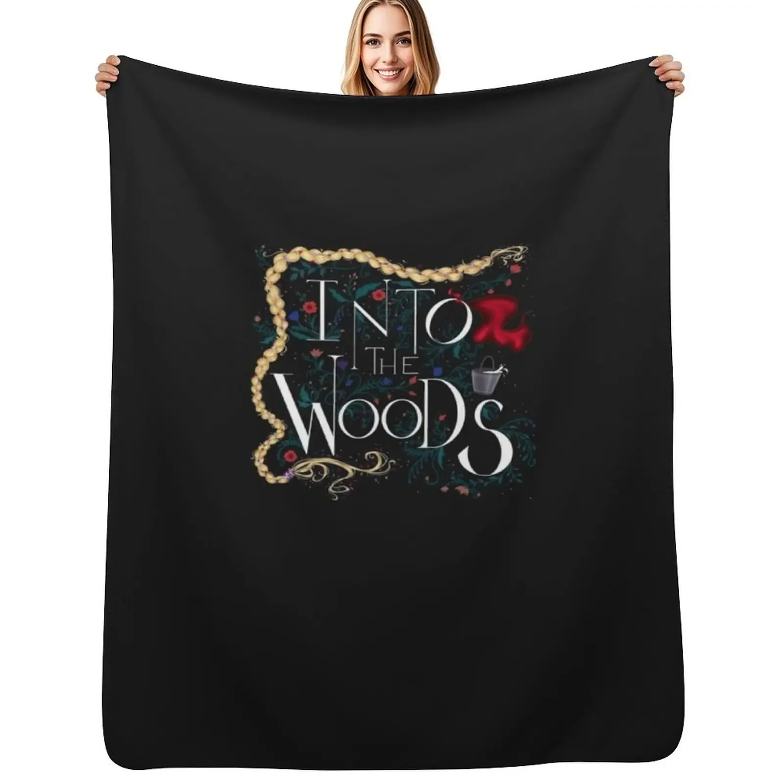 

Into The Woods Classic T-Shirt Throw Blanket Multi-Purpose warm winter Soft Beds Blanket