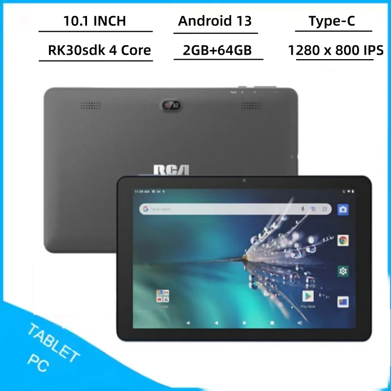 

Новый T4 10,1-дюймовый планшет Android 13 RK30sdk, четырехъядерный процессор, 2 ГБ + 64 ГБ, двойная камера, 1280 x 800, IPS, 4000 мАч, тип C