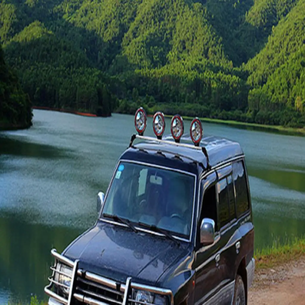 

4 Inch HID Xenon Flood Driving Light Super Bright Work Lamp Auto Headlight for Jeeps Trucks Offroad Vehicles