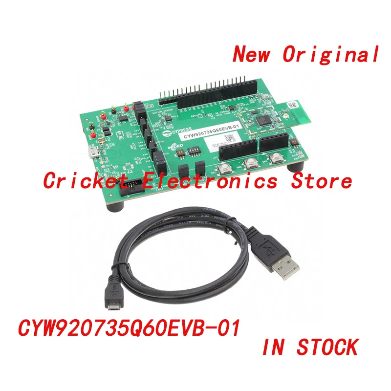 

CYW920735Q60EVB-01 CYW20735B1 Transceiver; Bluetooth® 5.x 2.4GHz Evaluation Board