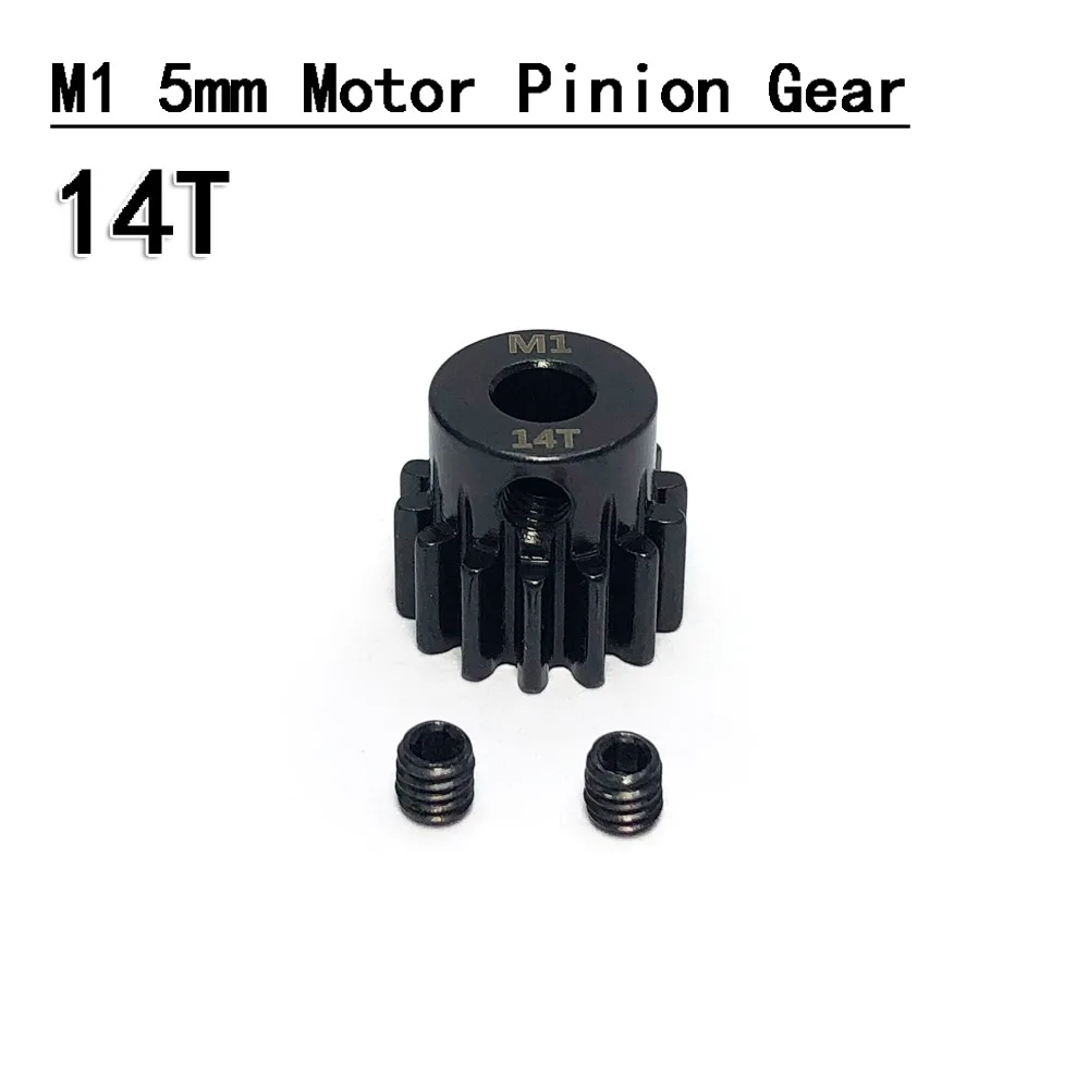 YSIDO M1 5mm 14T 15T 16T 17T 18T 19T 20T 21T 22T engranaje de Motor de piñón de Metal de acero para 1/8 1/5 1/7 Traxxas XMAXX ARRMA RC Car