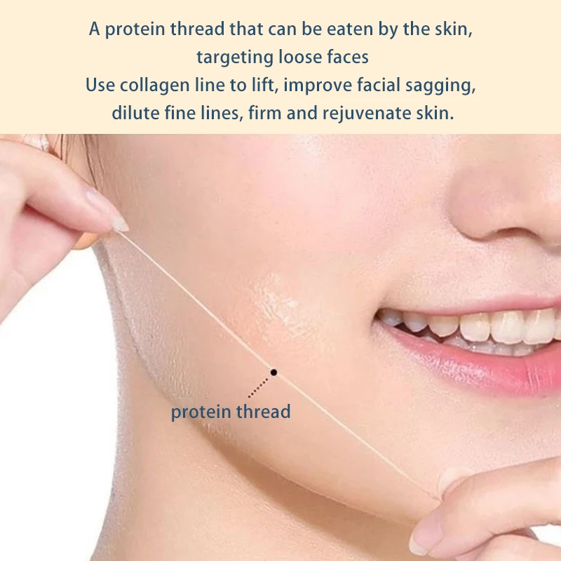 Absorbable No Needle Protein Thread Gold Protein Line Anti-wrinkle Face Lift Filler Women Beauty Skin Collage Protein Serum