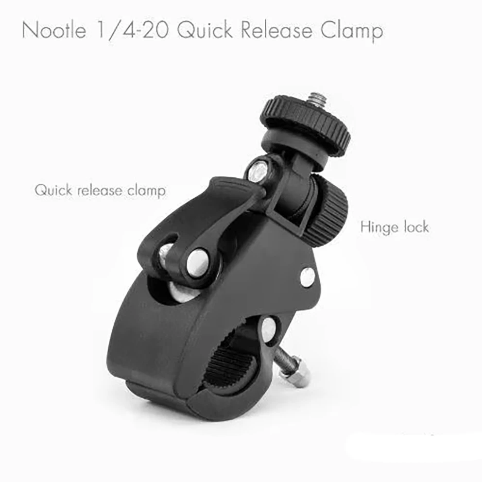 Quick Release Pipe Clamp with 1/4 20 Threaded Head for Cameras and Nootle Ipad Mounts Works for Tripods, Music Stands, Microphon