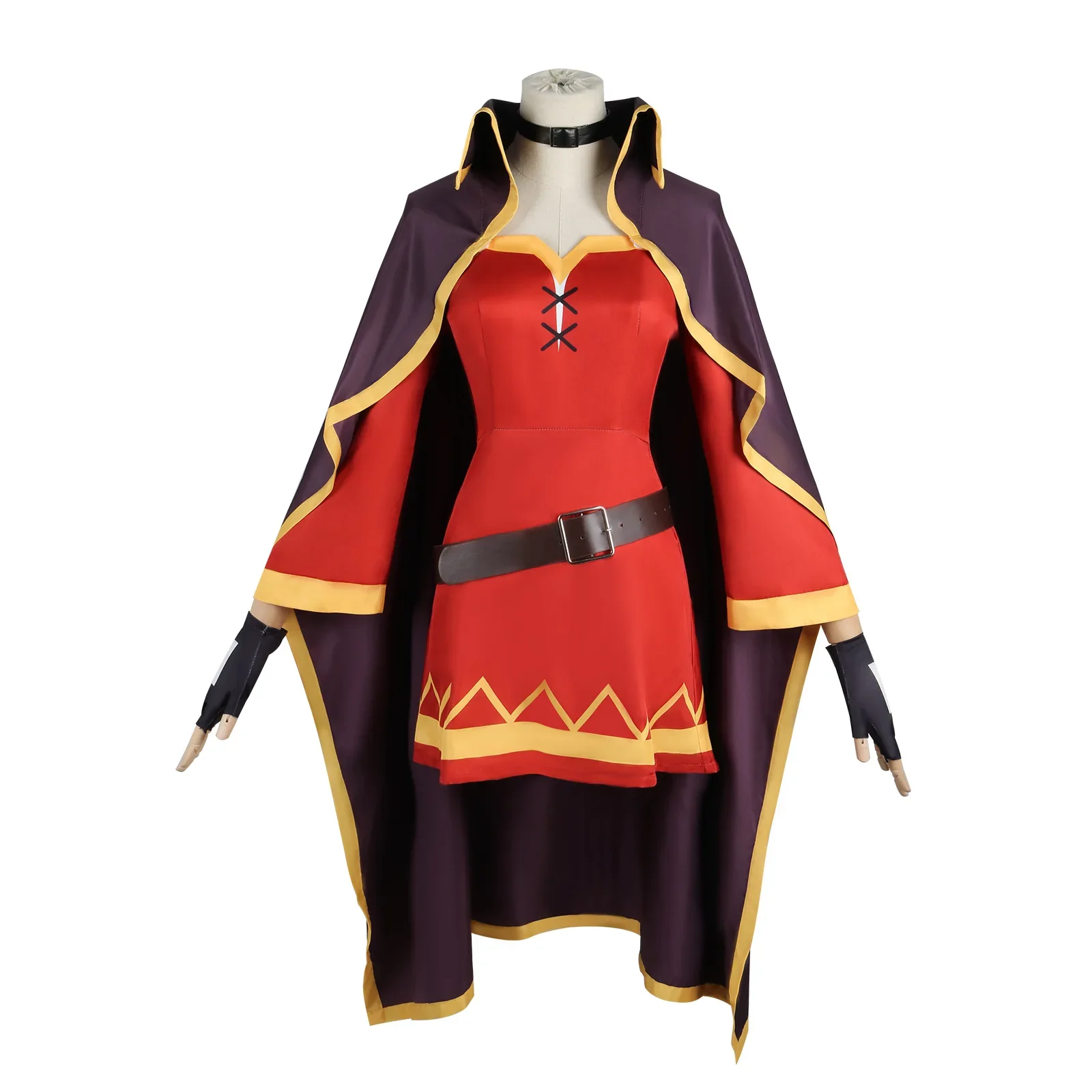 Megumin Cosplay Costume KonoSuba: God's Blessing on This Wonderful World Magic Little Witch Outfit Hat Halloween Costume Girls