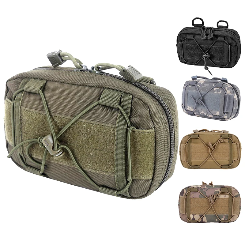 Molle 수평 관리 파우치 컴팩트, 1000D 유틸리티 Edc 도구, 기어 가제트 허리 가방, 정리함 캐밍 Molle 파우치