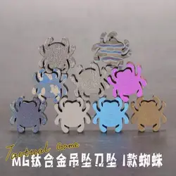 Key chain pendant in the shape of a titanium spider Necklace pendant Zipper pendant decoration