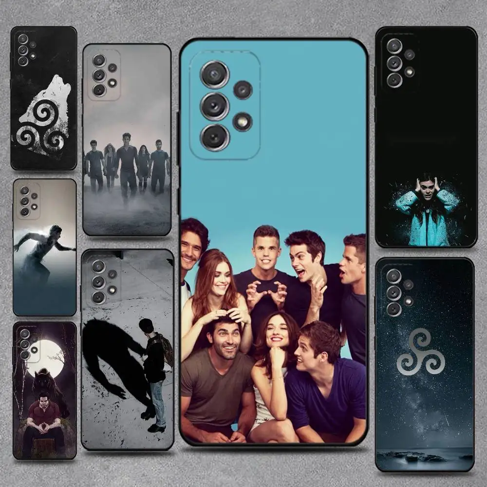 حافظة هاتف Teens Wolfs TV Dramas لهاتف سامسونج S25، S24، S21، S22، S23، S30، Ultra، S20، Plus، Fe، Lite، Note، 10,9,5G غطاء أسود #1