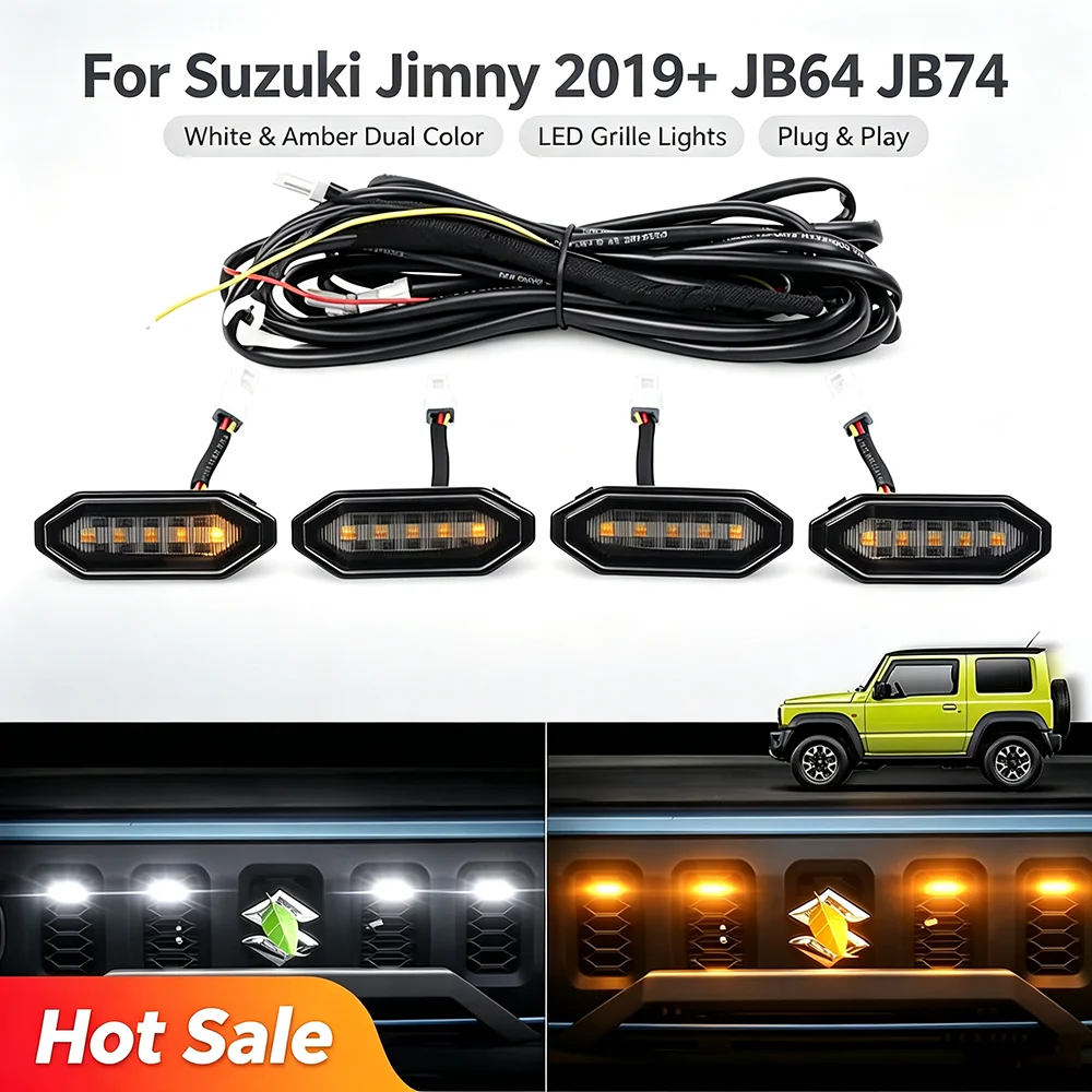para-suzuki-jimny-2019-jb64-jb74-luces-led-de-doble-color-blanco-y-Ambar-para-parrilla-drl-senal-de-giro-accesorios-exteriores-delanteros