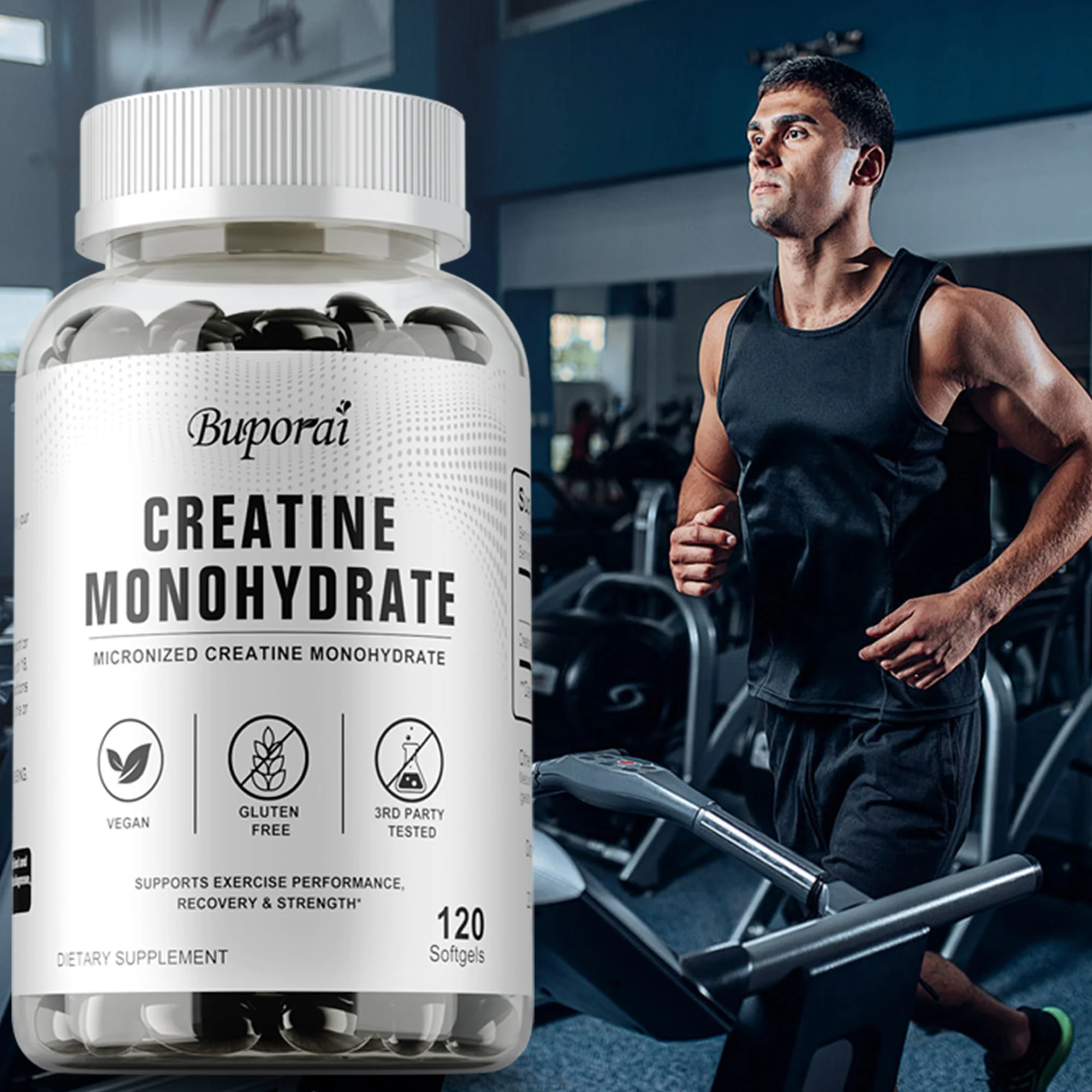 Creatine Monohydrate - Provide Energy, Helps Build Muscle and Strength, Promote Workout Recovery, Improve Cognitive Function