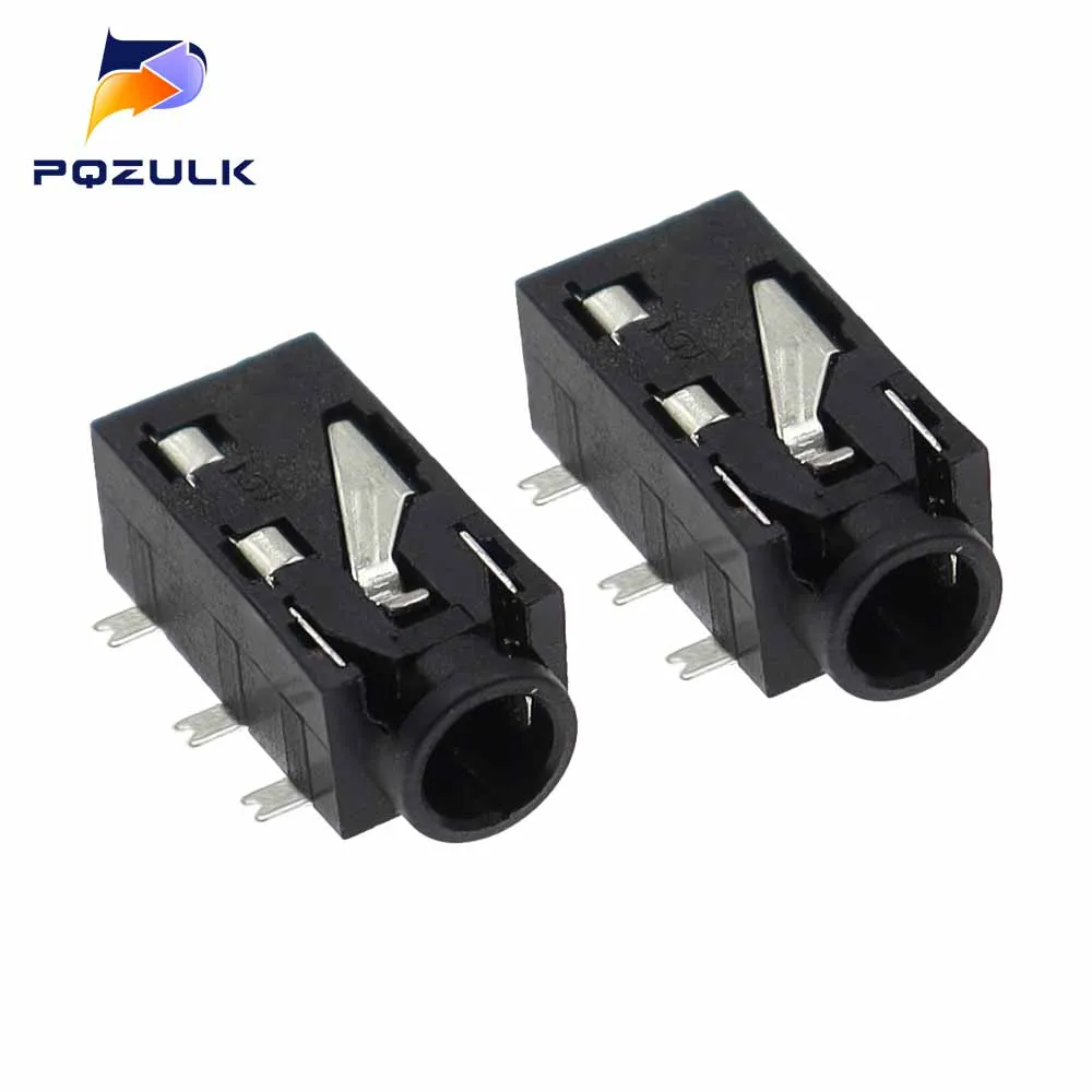 1000PCS 3.5mm Female Audio Connector 5 Pin SMT SMD Headphone Jack Socket PJ-327F PJ327F 5 Feet