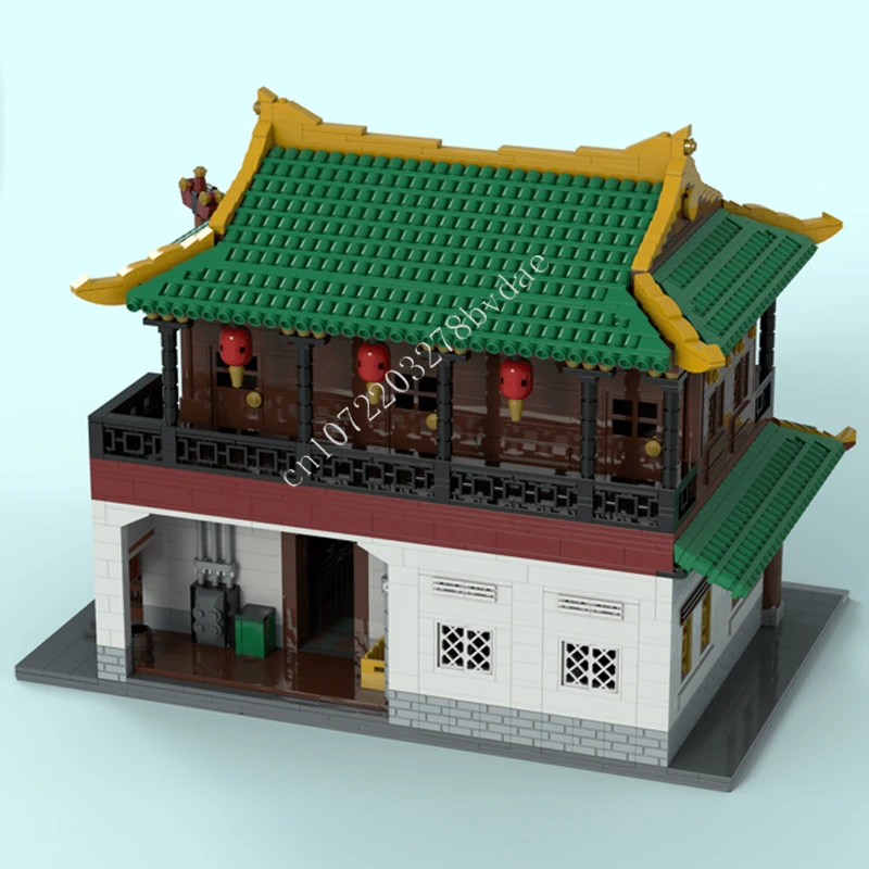 5413PCS 중국 집 MOC 창의적인 거리 풍경 모델 블록 건축 DIY 교육 조립 모델 장난감 어린이용