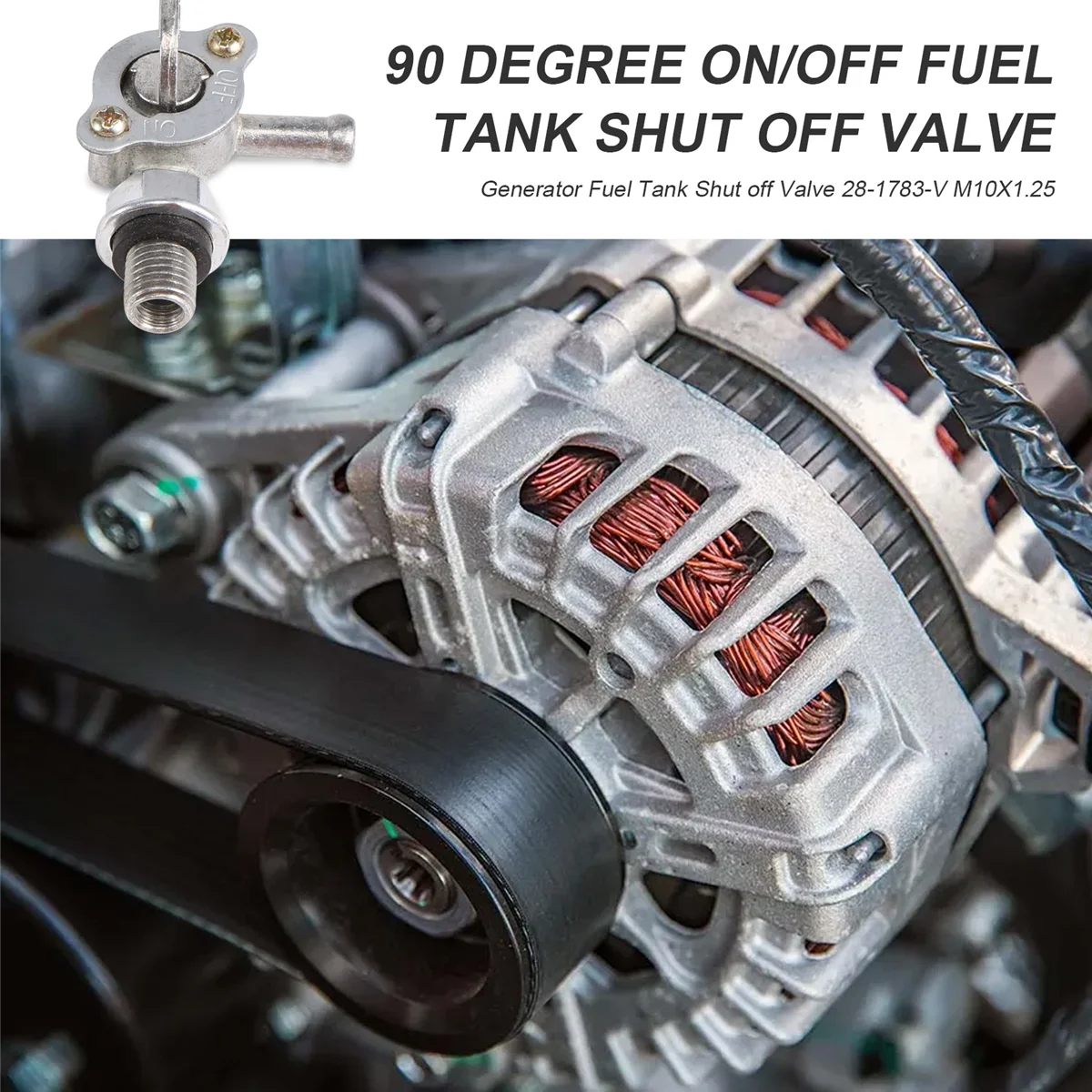 AT77 발전기 연료 탱크 차단 밸브 28-1783-V M10X1.25