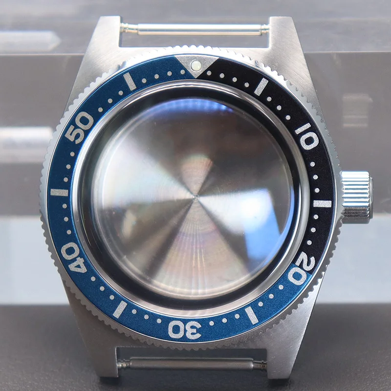 

40mm Men's Watch Case For NH35 NH36 NH34 4R36 Movement 28.5mm Dial Bubble Sapphire Glass Modified Seiko 62MAS Diving Watch Case