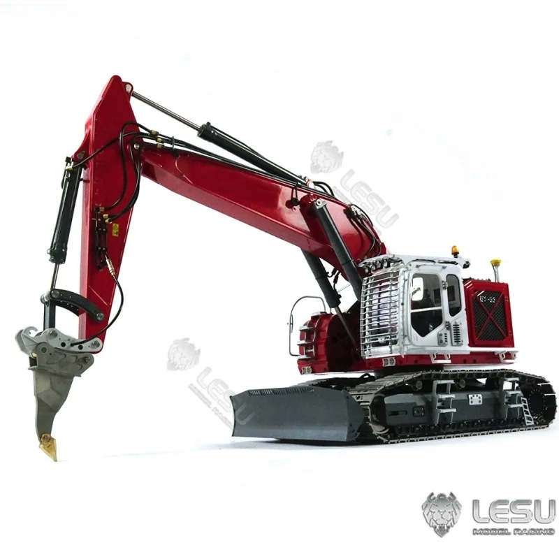 Lesu Metal Compactor Grab Grapple Tree Curved Ripper Scarifier For 1/14 RC Hydraulic Excavator PC360 ET30H ET26L TH17012