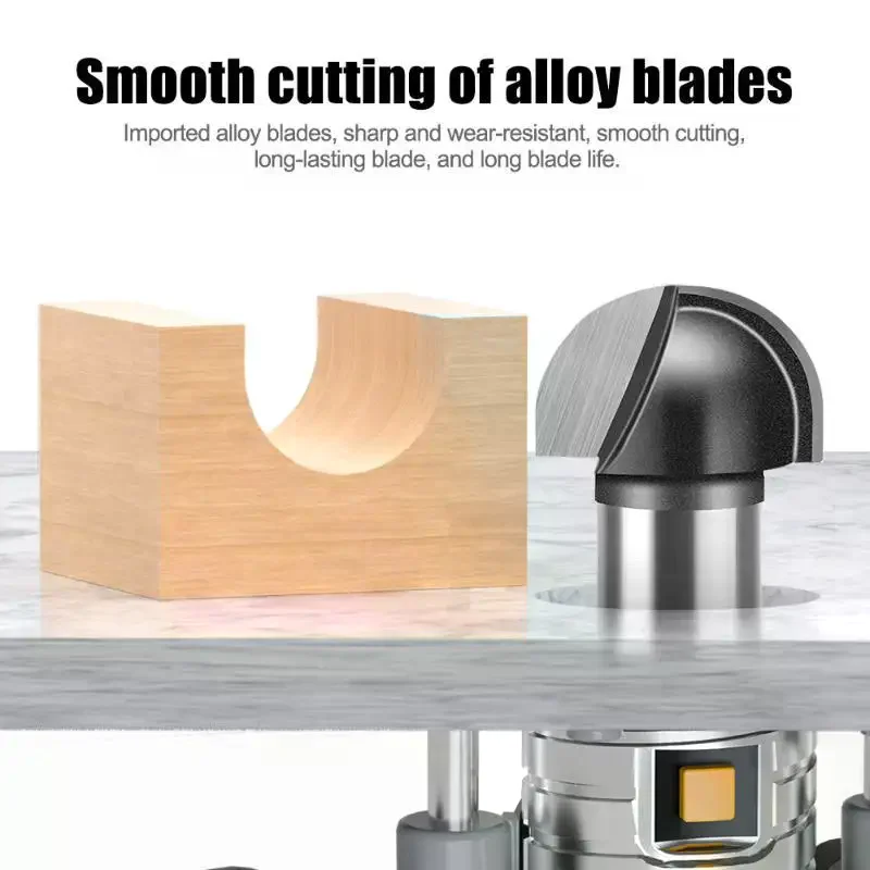 Round-Bottomed Router Bit, Semi-Circular Slotting Cutter, Round-bottom Engraving Cutter, Semi-Circular Face Milling Cutter