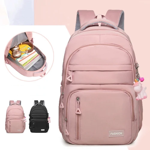 Bolsa de columna ligera para estudiantes universitarios de gran capacidad, mochila para amantes de los viajes y deportes al aire libre, con bolsillo para computadora en el interior