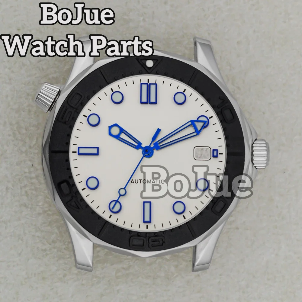 

NH35 41 мм корпус часов 31 мм циферблат браслет из нержавеющей стали водонепроницаемый для Seamaster 300 NH35 NH36 NH34 детали часов с механизмом