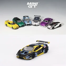 MINIGT Bentley Nissan GTR Super Pagani Ford 1/64 Alloy Car Model MGT Lamborghini Kids Xmas Gift Toys for Boys