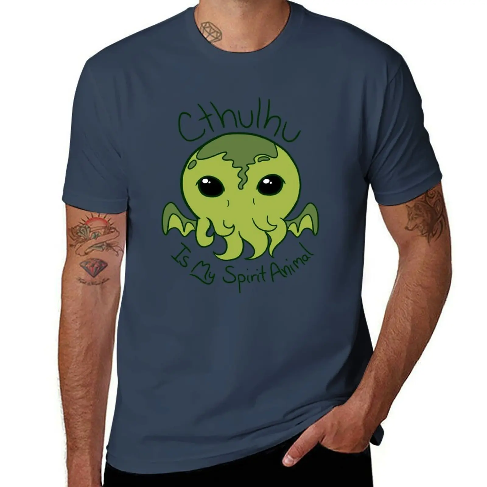 

Cthulhu is My Spirit Animal T-Shirt man t shirt luxury man t shirt cotton high quality anime tshirt T-Shirt