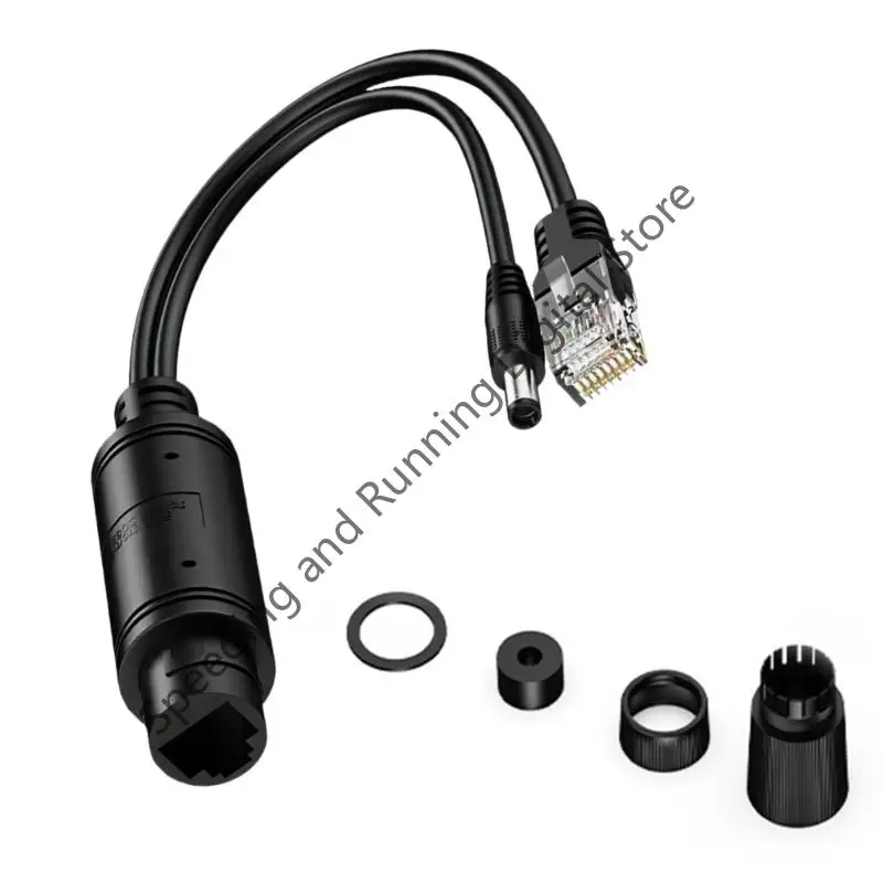 Waterproof 48V to 12V Gigabit POE Splitter Adapter with Internet Transmission Power Module Converter for CCTV Camera