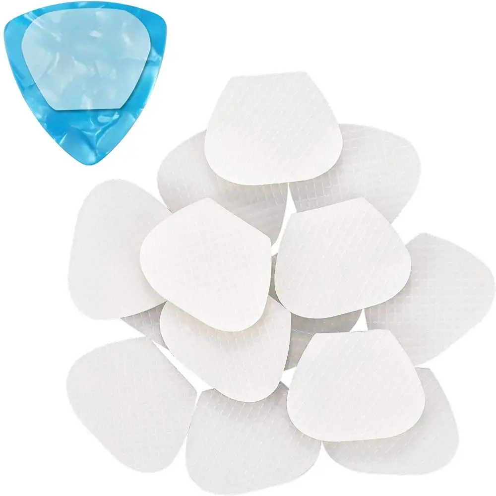 Guitar Pick Grips Non-Slip Sticky Silicone Guitar Pick Adhesive Grips Washable Stickers