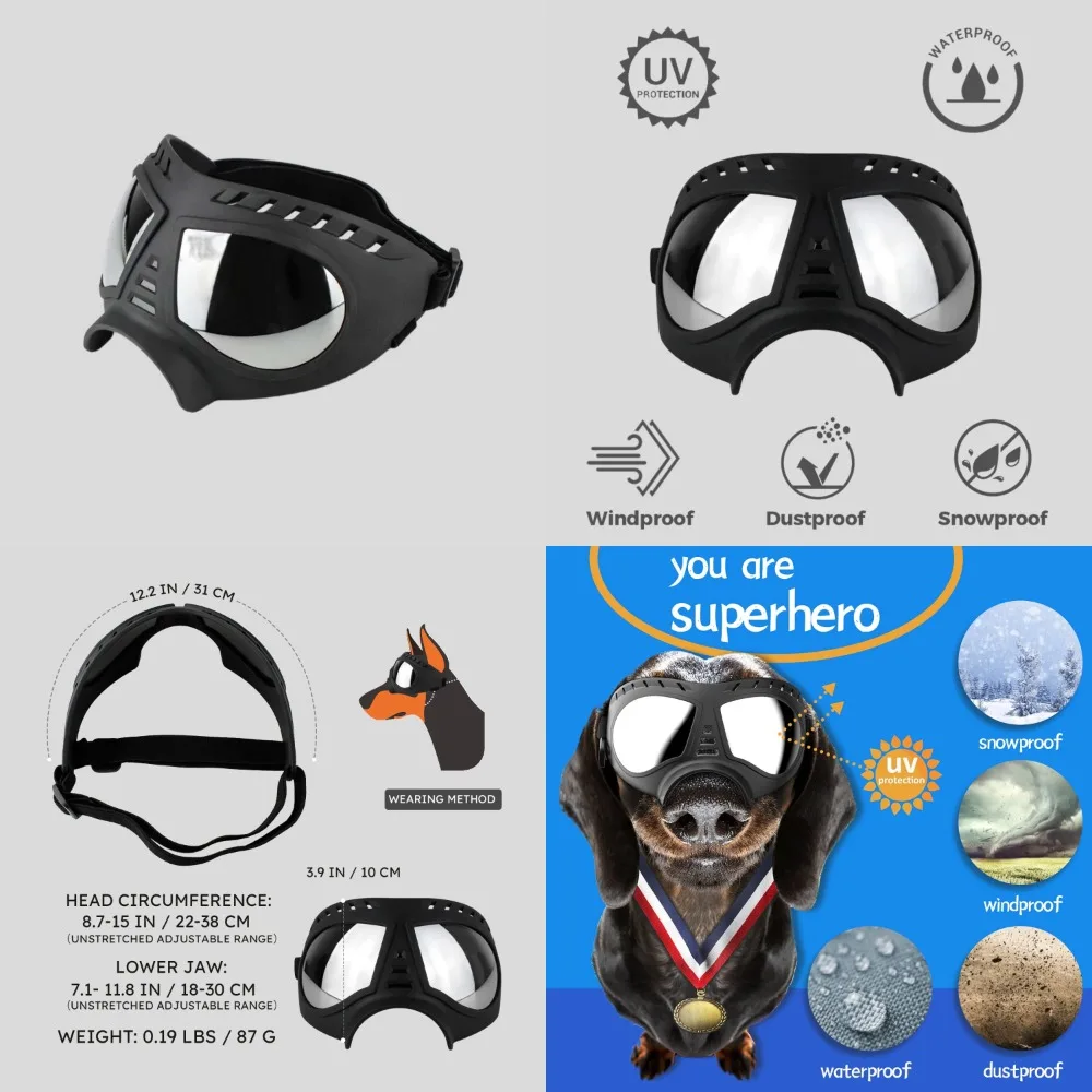 

Stylish, reliable, durable dog goggles for keeping your pup safe and fashionable - Trustworthy and trendy canine sunglasses to e