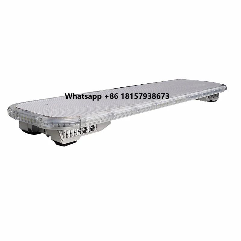 

Senken Car Roof Top Warning Light Bars Linear R65 Ultra Thin Built-in Siren Traffic Warning LED Lightbar with Bracket