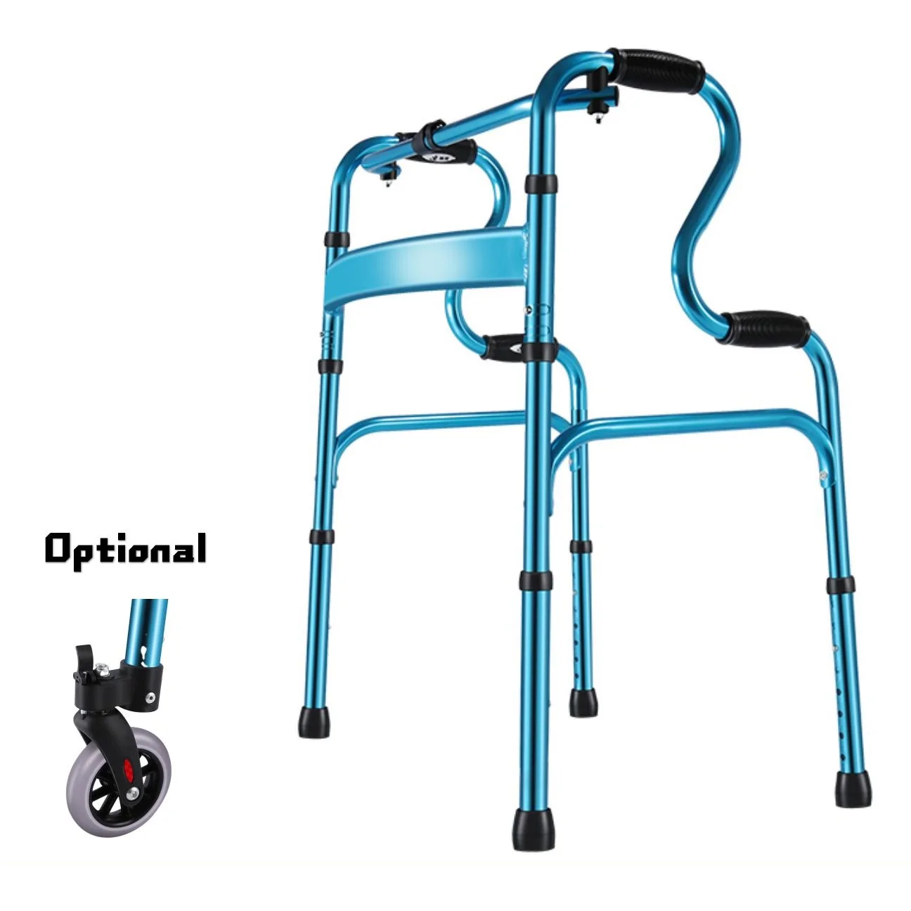 

4 In 1 Multifunctional Height Adjustable With Seat To Assist In Getting Up Walking Toileting And Bathing Folding Walker