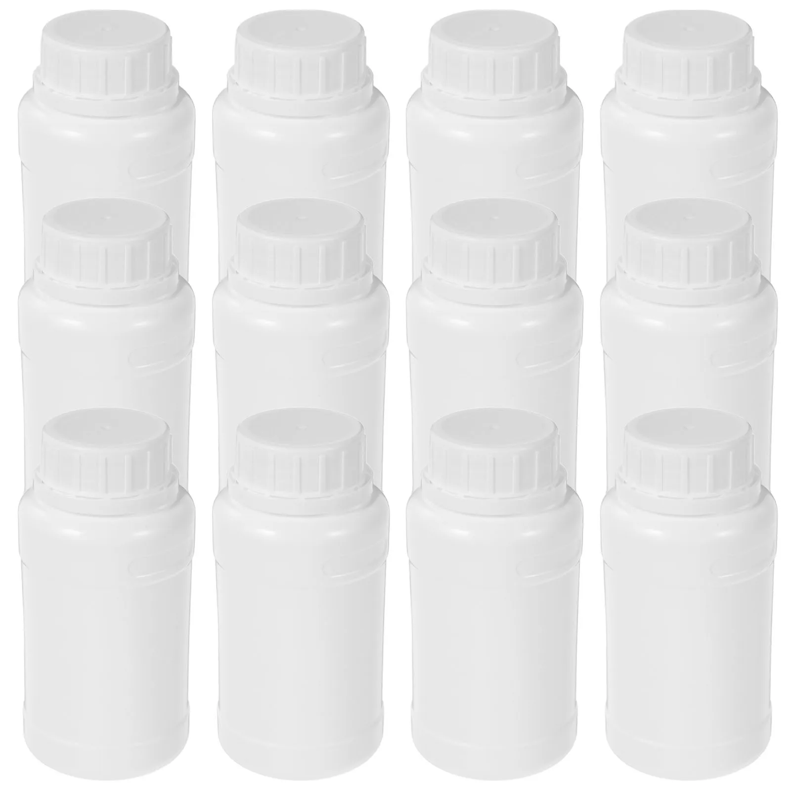 

12Pcs Lab Chemical Reagent Bottles 250Ml Plastic Leak Proof Screw Cap Wide Mouth Sample Storage Containers for Liquids Reusable