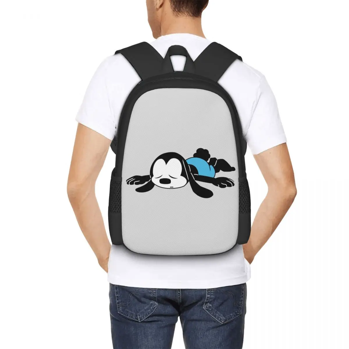 Sleepy Oswald Backpack Hot Sale Daypack Large Capacity Boys Girls BookBag School Bag Shoulder Bags for Men Women