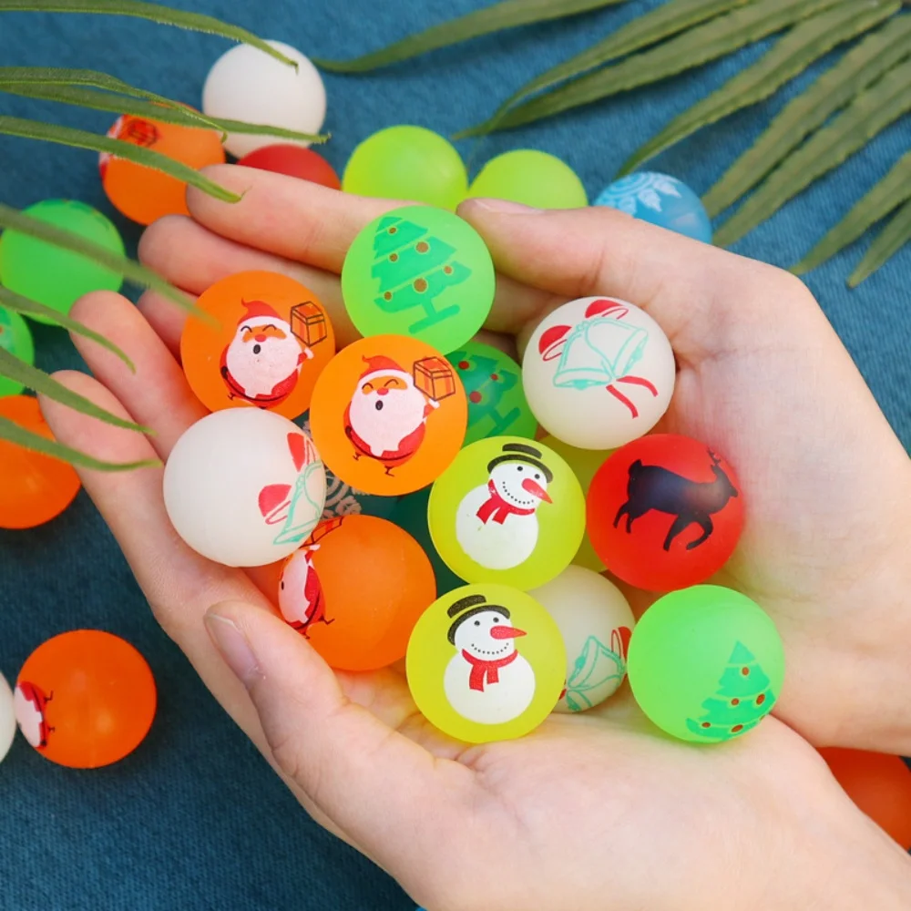 6/12/18/24 قطعة عيد الميلاد الصغيرة موضوع نمط تمتد الكرة لعبة لعيد الميلاد السنة الجديدة كرنفال لوازم الحفلات هدية حشو جائزة #6