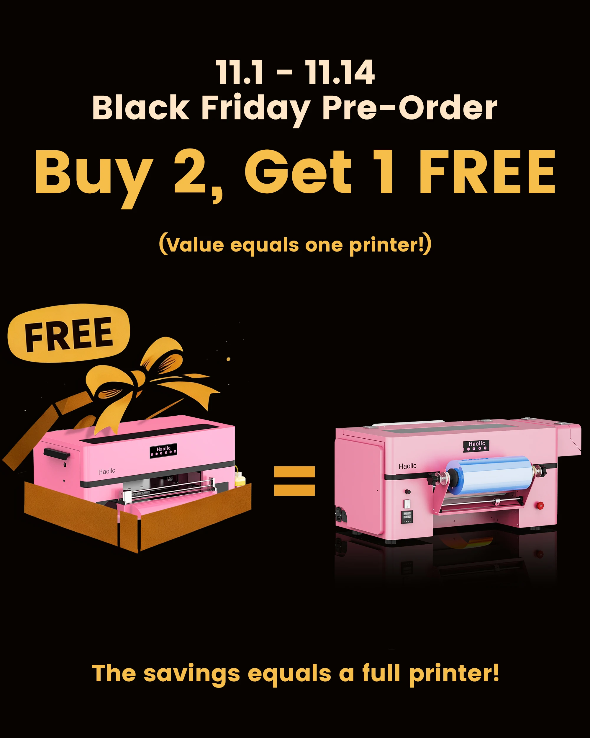 Automatic 13inch T-shirt Small Business XP600 DTF Printer A3/A2/A4 Heat Transfer Machine Epson Compatible Multicolor Pink