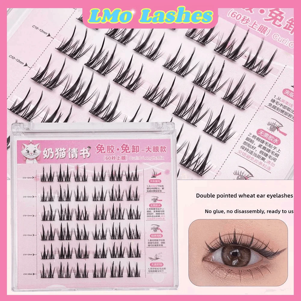 ขนตาปลอมแบบติดเอง ไม่ต้องใช้กาว ขนาดใหญ่ ใช้ซ้ำได้ สำหรับแต่งหน้า ขนตา 3 มิติ แบบนุ่มเหมือนขนมิงค์