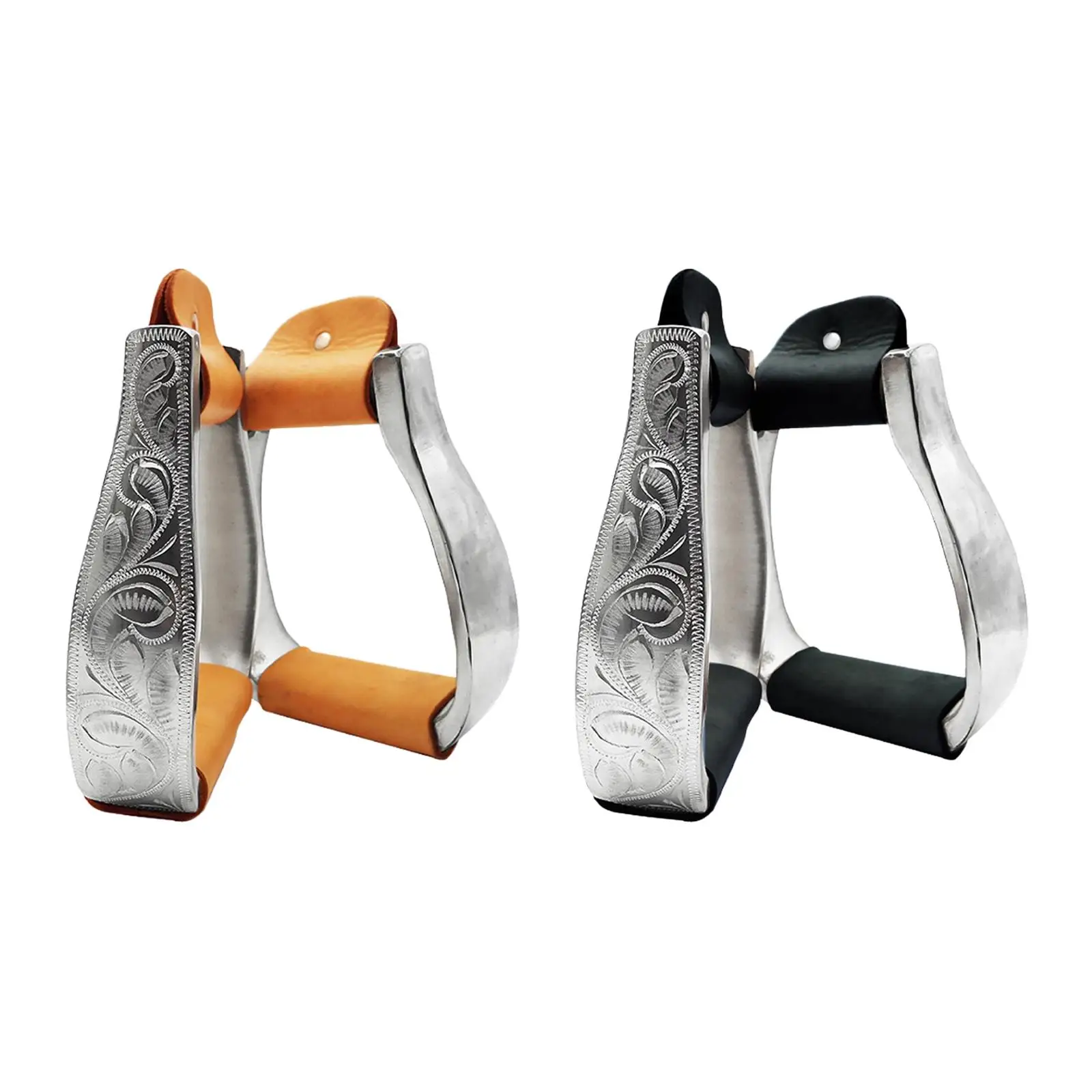 2x Horse Stirrups Vintage Style Nonslip Support Riding Stirrups for Equestrian Outdoor Activities Training Saddles Enthusiasts