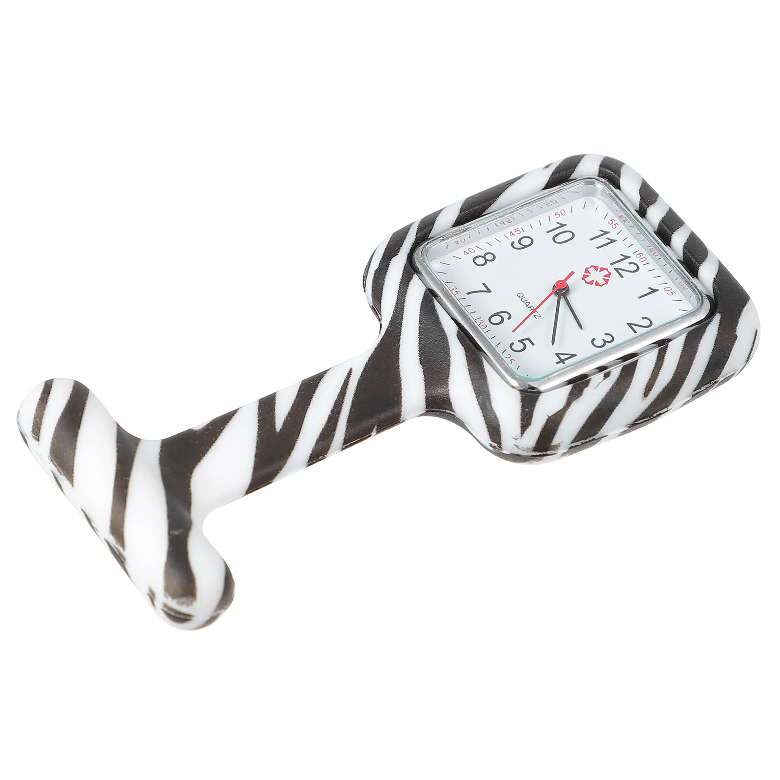 

Silicone Pocket Pattern Student Pocket Hanging Zebra Student Quartz Movement Watch Pattern Watch Christmas Gift