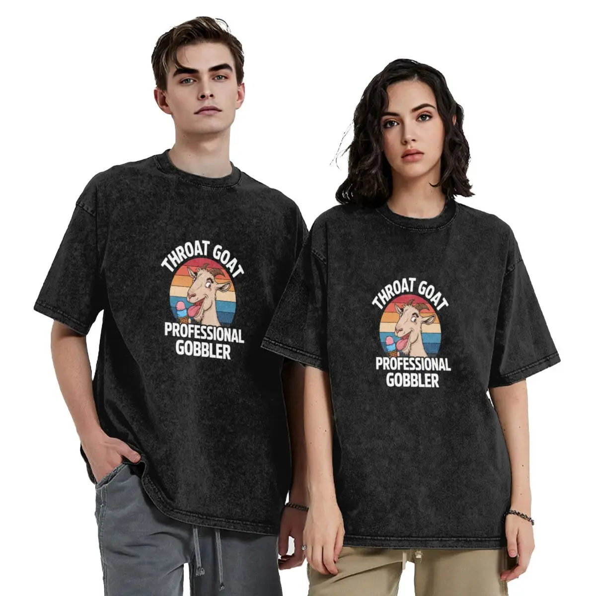 

Throat Goat professional gobbler Retro Inappropriate Adult T-Shirt blue lock anime stuff mens t shirts top quality