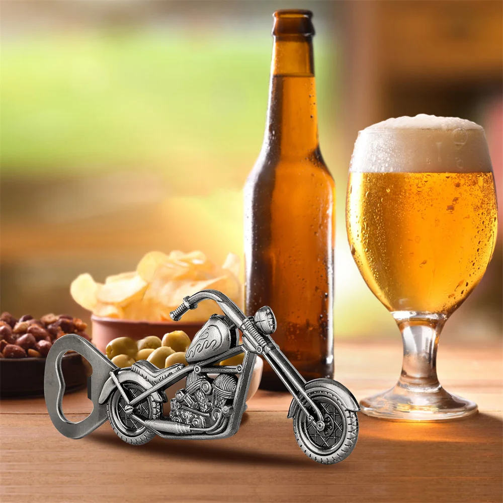 Bottle Opener Vintage Bronze Motorcycle Model Bar Beer Wine Bottle Opener Cool Gadget Bar Restaurant Kitchen Tools with Box