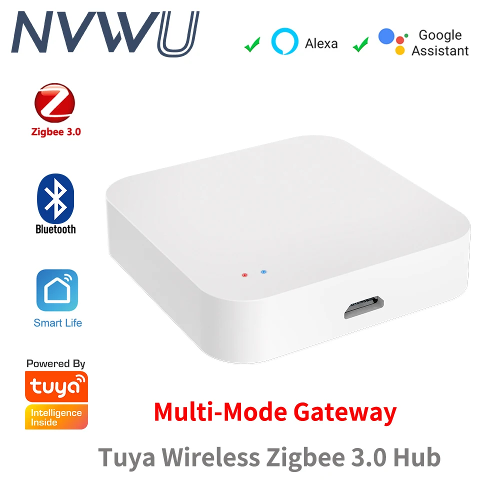 Tuya ZigBee/BLE Smart Gateway Hub Smart Home Bridge Smart Life APP Wireless Remote Controller Works with Alexa Google Home