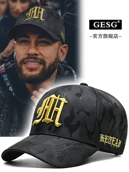 InlnDtor2024 ใหม่พรางปักตัวอักษร Trucker 112 เบสบอลหมวก Street hip hop กลับ Snapback หมวก