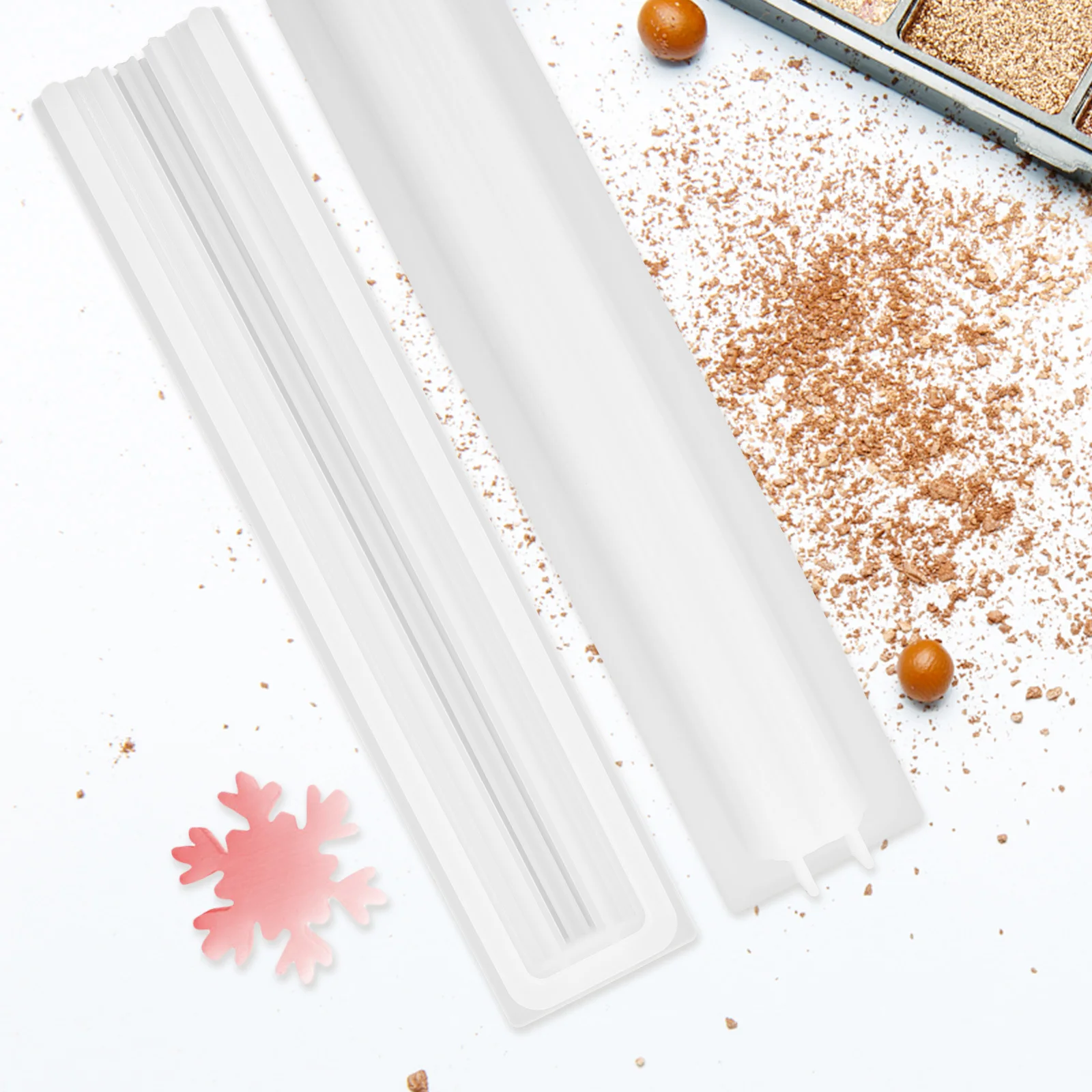 

Silicone Snowflake Mold DIY Scented Soap Making Handicrafts Multipurpose Lightweight Durable Creative Designs