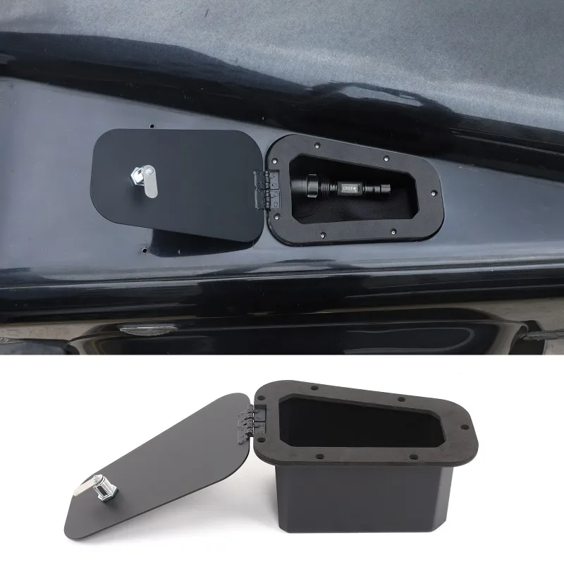 

For Land Rover Defender 2004-2018 Hood Vent Conversion Storage Box Car Organizer Carbon Steel and Aluminum Alloy Car Accessories