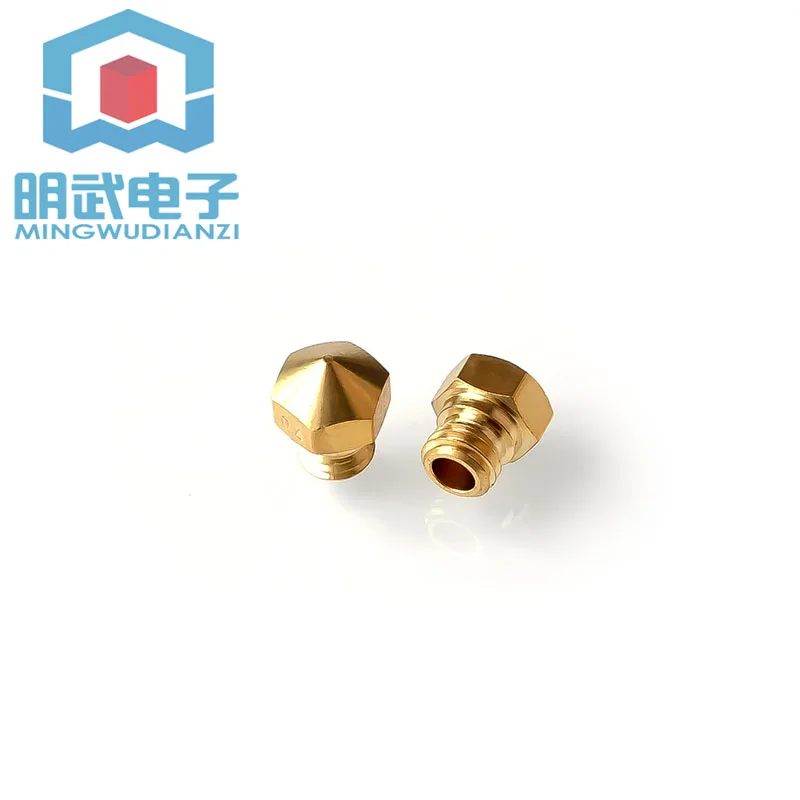 3D Printer Accessory M7 Threaded 1.75mm Consumables 10 Brass Nozzle 0.4mm