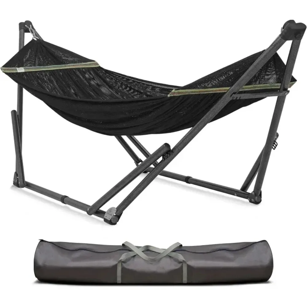 حامل أرجوحة قابل للطي مع ضمان لمدة 3 سنوات، إعداد 30 ثانية، محمول بسعة 550 رطل، أرجوحة تخييم لشخص واحد في الهواء الطلق #1