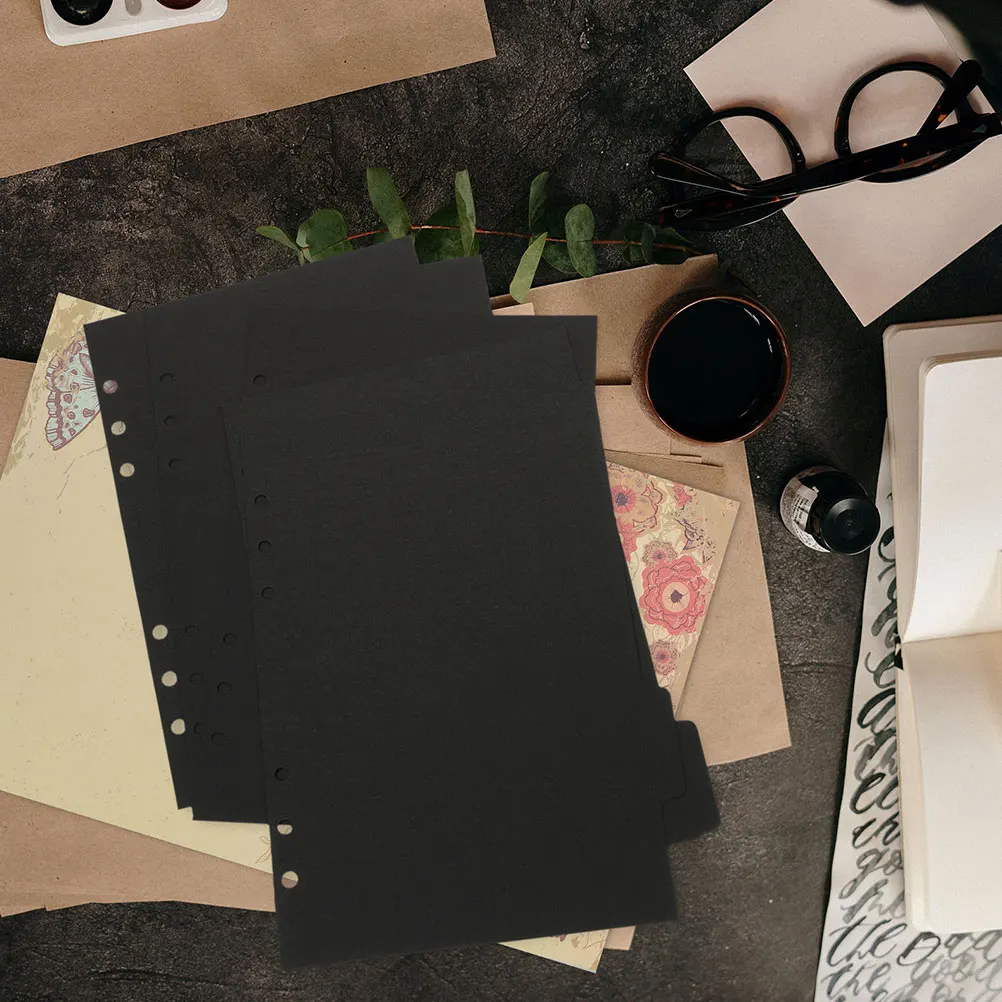 20 Pcs Loose-leaf Book Index Tag Separating Pages Tabs Binder Divider Paper Record Dividers