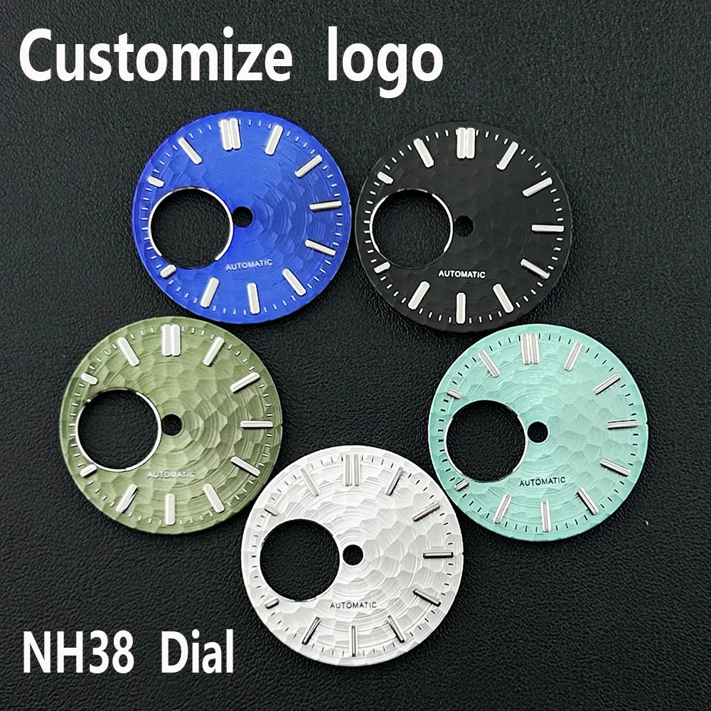 

NH38 Dial Man's Watch dial Customize logo Dial 28.5mm dial suitable for NH38 movement watch accessories repair tool