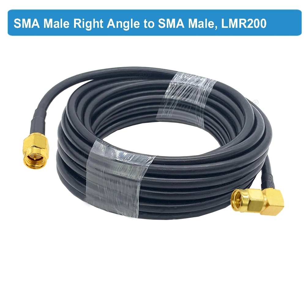 BEVOTOP LMR200 Cable SMA Male to SMA Male Plug 50-3 50ohm Low Loss RF Coaxial Cable Adapter WiFi Antenna Extension Cord Pigtail image 4