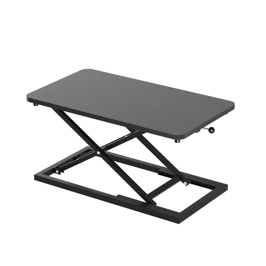 

Single 24 inch Scissors Lift Keyboard and Mouse Riser, Height Adjustable Standing Desk Converter for Ergonomic Sit Stand Worksta
