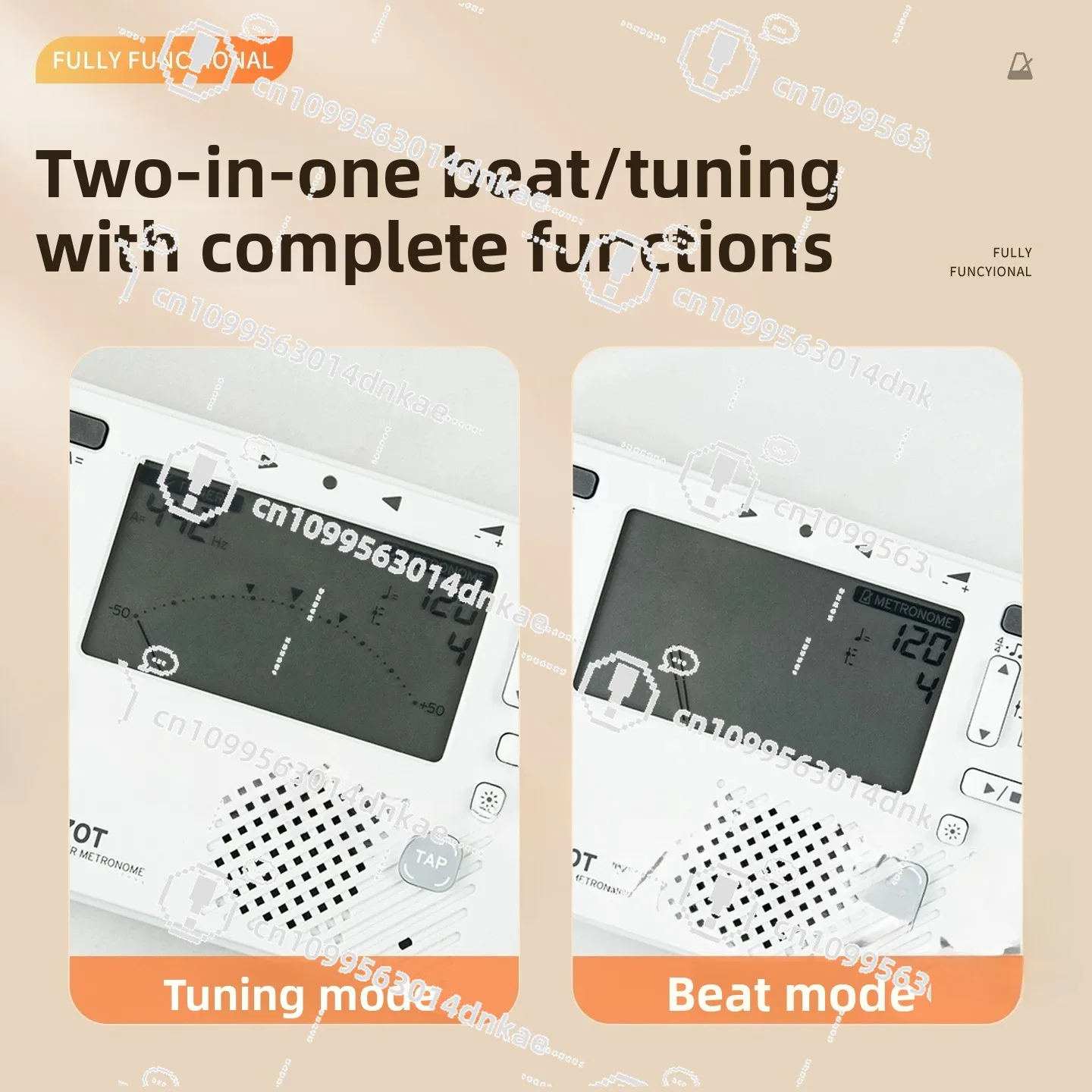 TM60 70 Tuner, Saxophone, Electronic Tuner, Metronome, 2-in-1 Violin, Wind Guitar