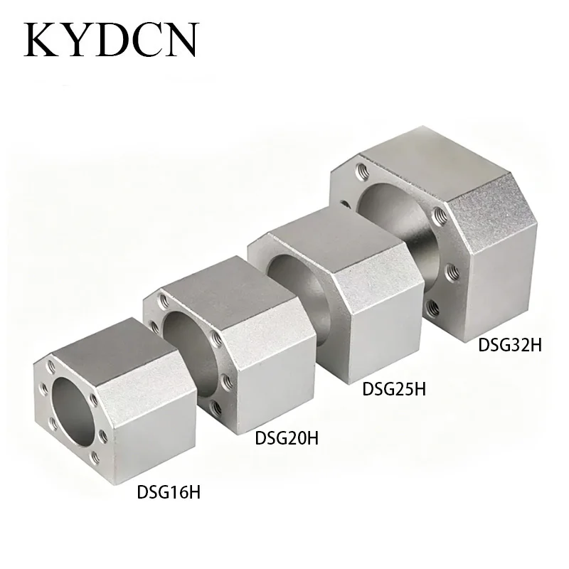 Nut Housing DSG12 DSG16 DSG20 DSG25 DSG32 SFE1616 SFE2020 Aluminum Alloy Ball screw Bearing for SFU1204 SFU1605 Lead Screw Parts