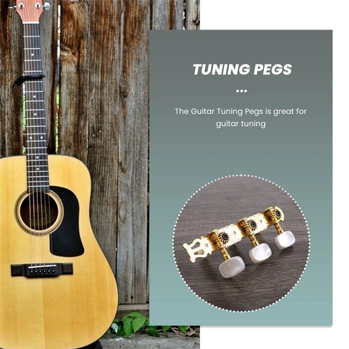 

AA85 One Set of Classical Guitar Tuning Keys Pegs Machine Heads Tuner